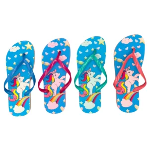 Sandalia Pony Arco Iris Azul Niña x 12 Unds