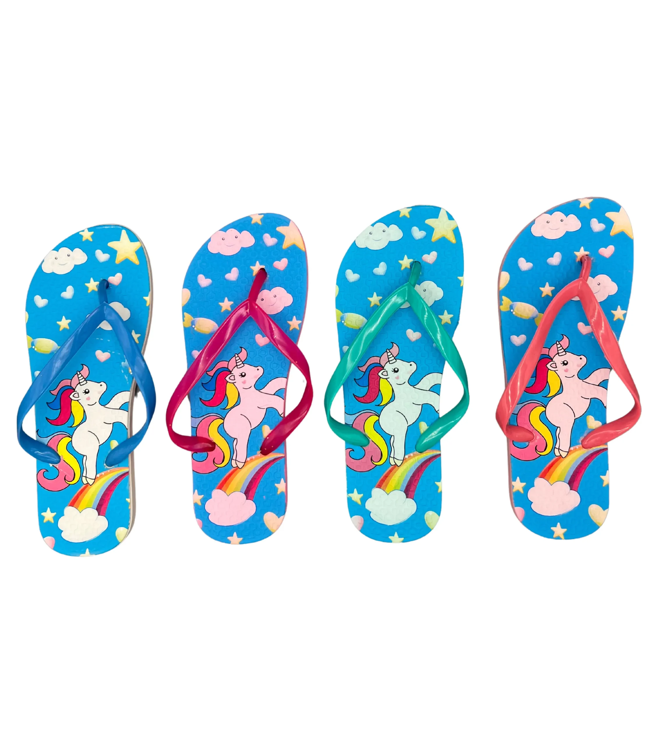 Sandalia Pony Arco Iris Azul Niña x 12 Unds