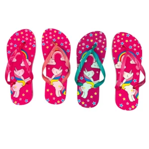 Sandalia Unicornio Rosado Niña x 12 Unds